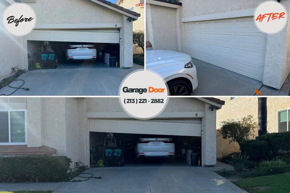 Before and after: garage door opener repair Robie Creek, ID